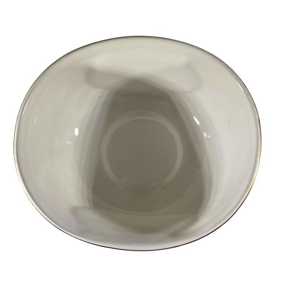 Thomas Kinkade Teleflora Ceramic Bowl Sunday Evening Sleigh Ride Gold Trim - Picture 4 of 8